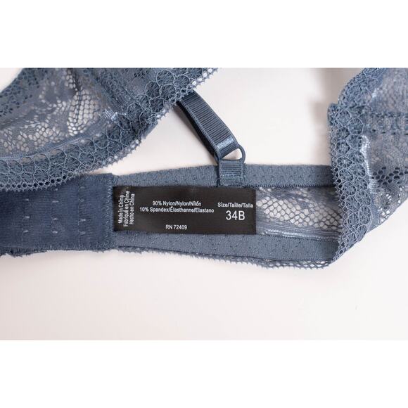 Frederick's of Hollywood Gray Bette Contour Push Up Bra 34B - Picture 3 of 4